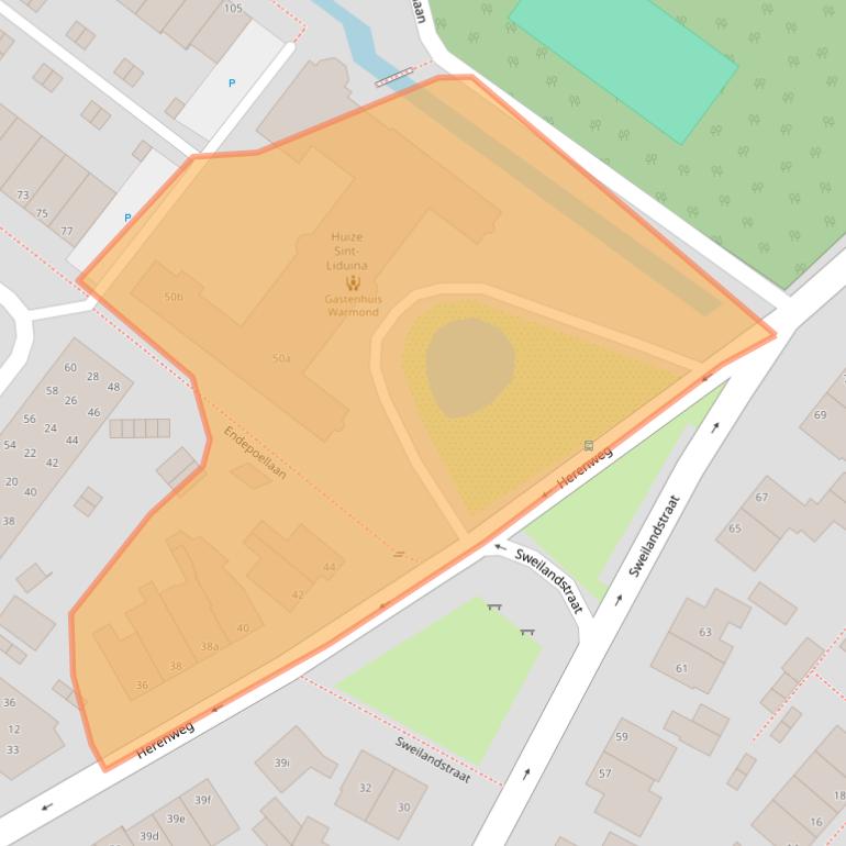 Kaart van postcodegebied 2361ES.