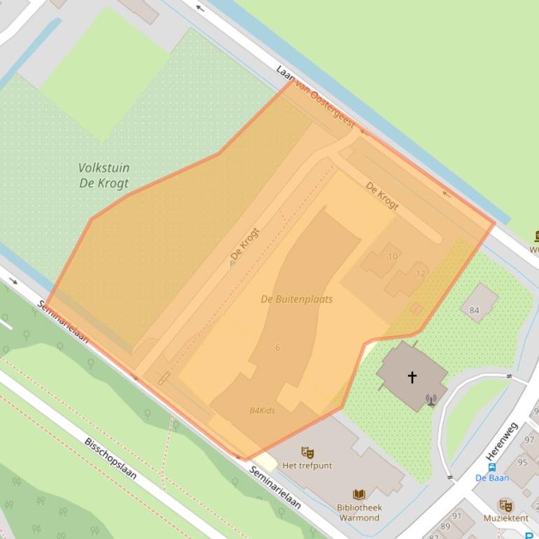 Kaart van postcodegebied 2361GT.