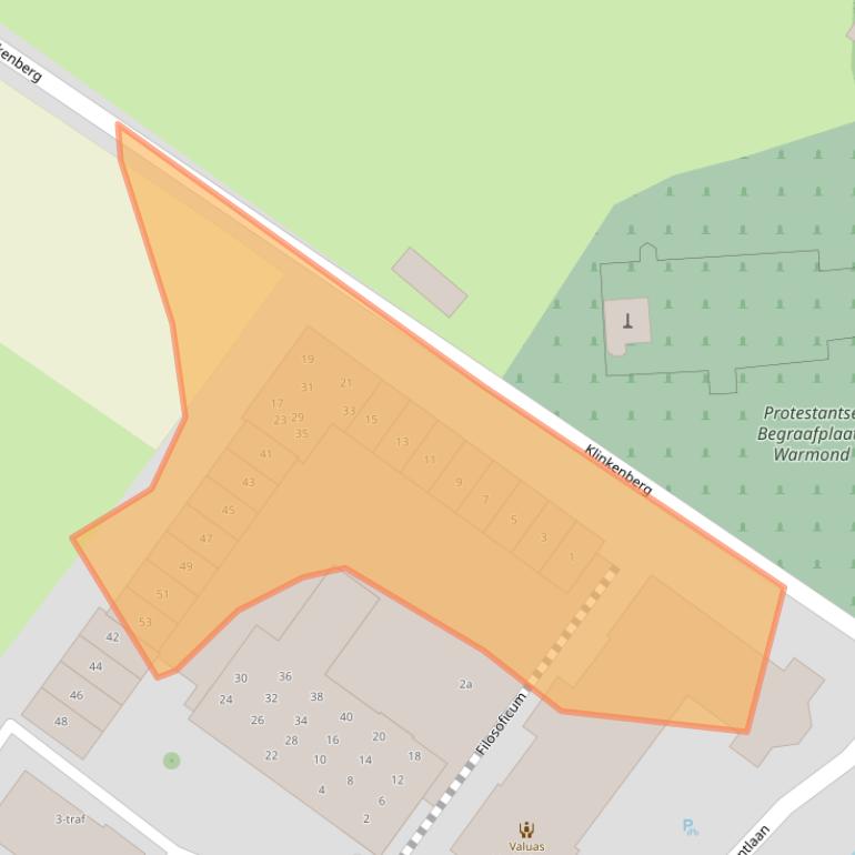 Kaart van postcodegebied 2361GV.