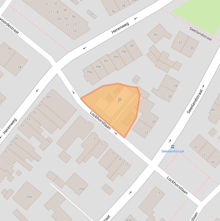 Kaart van postcodegebied 2361JK.