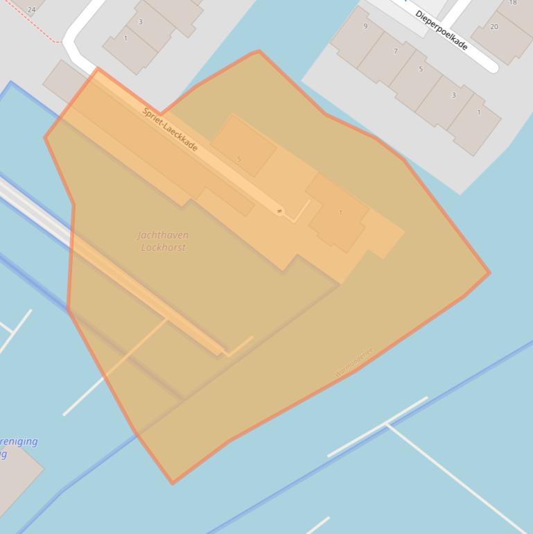 Kaart van postcodegebied 2361JW.