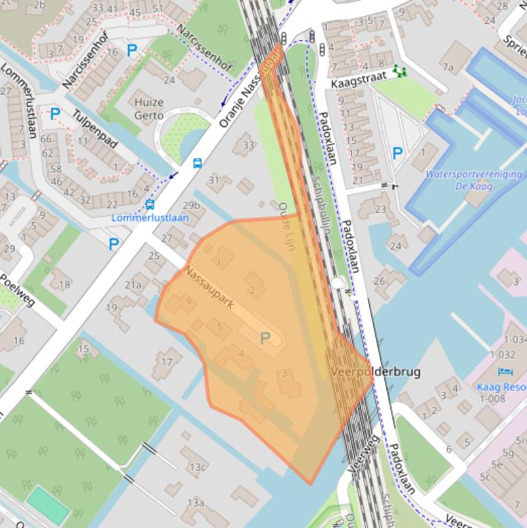 Kaart van postcodegebied 2361LH.