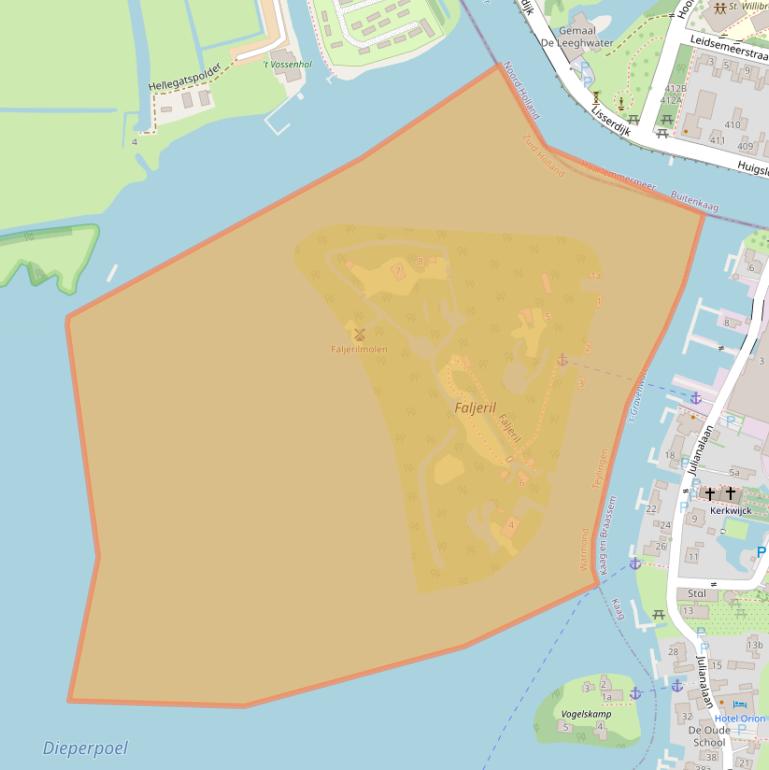 Kaart van postcodegebied 2361ND.