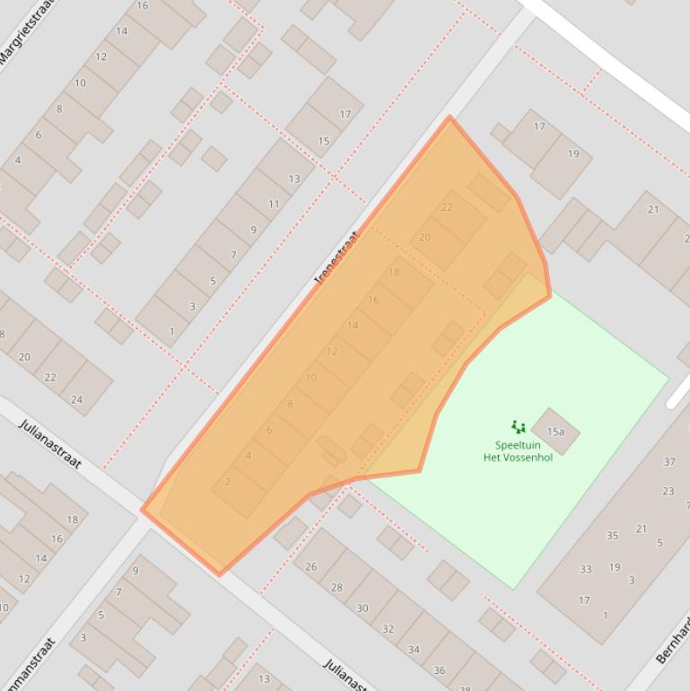 Kaart van postcodegebied 2361SP.