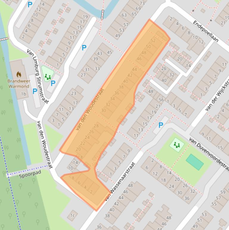 Kaart van postcodegebied 2361VR.