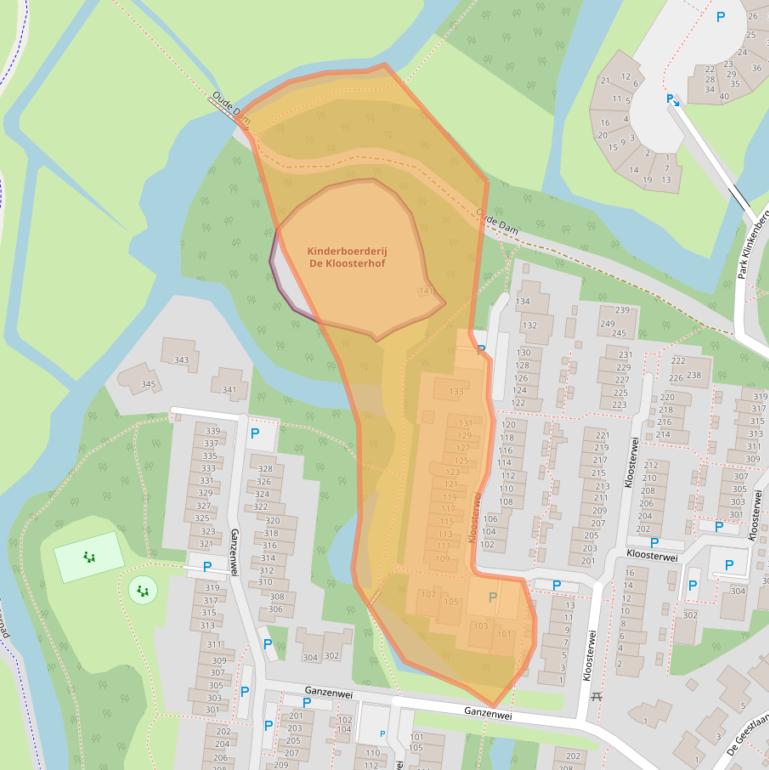 Kaart van postcodegebied 2361XH.