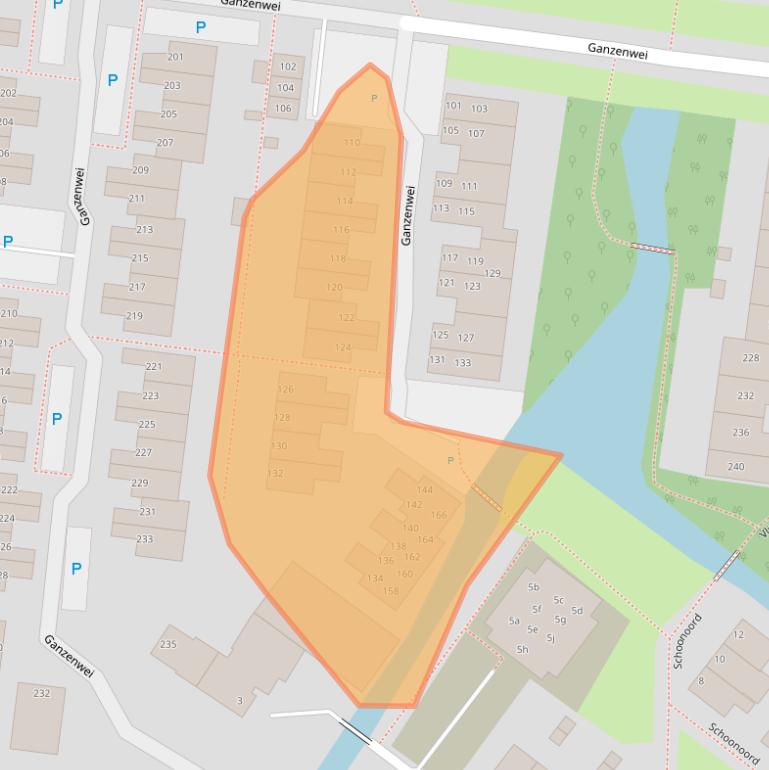 Kaart van postcodegebied 2361XS.