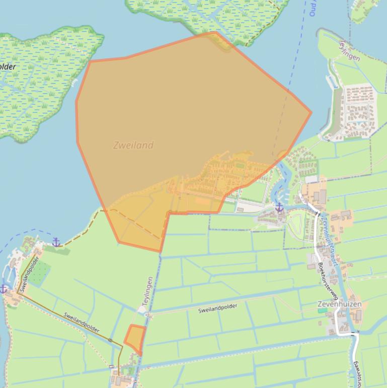 Kaart van postcodegebied 2362XC.