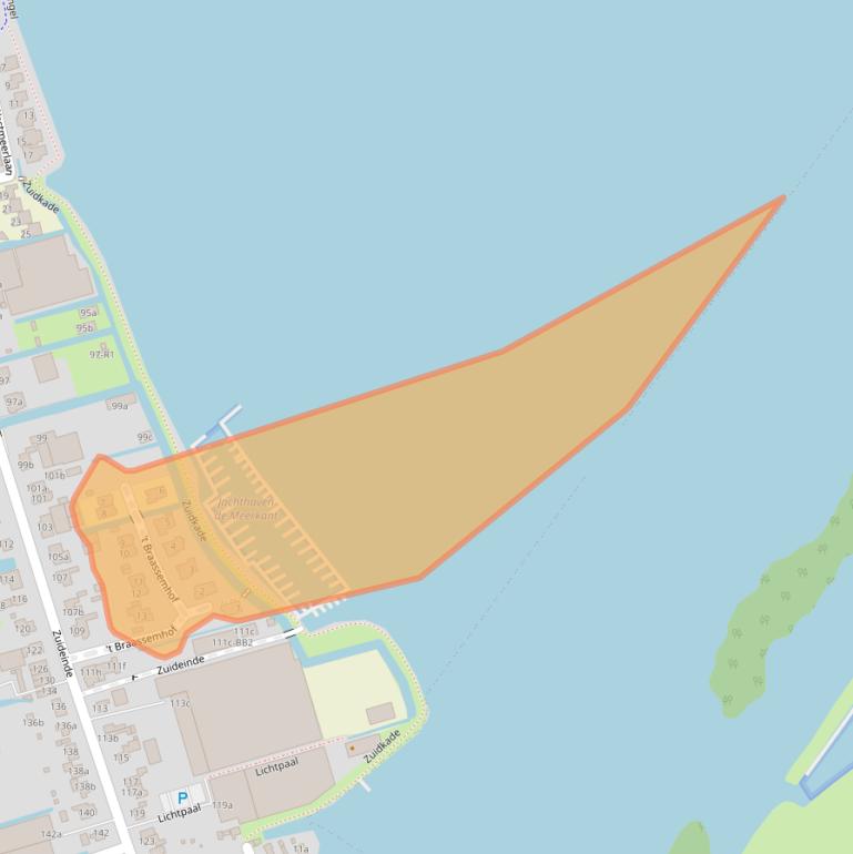 Kaart van postcodegebied 2371BL.