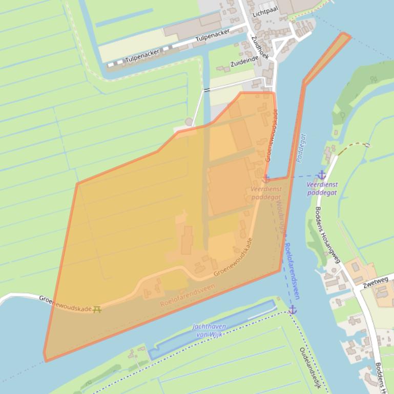 Kaart van postcodegebied 2371BN.