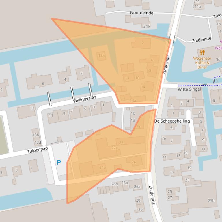 Kaart van postcodegebied 2371BV.