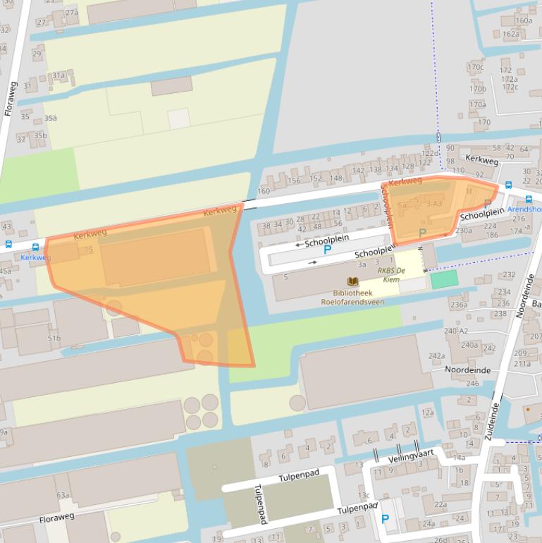 Kaart van postcodegebied 2371CE.