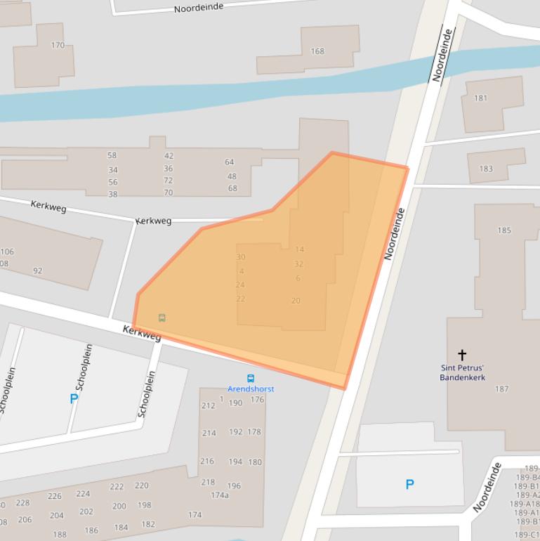 Kaart van postcodegebied 2371CG.