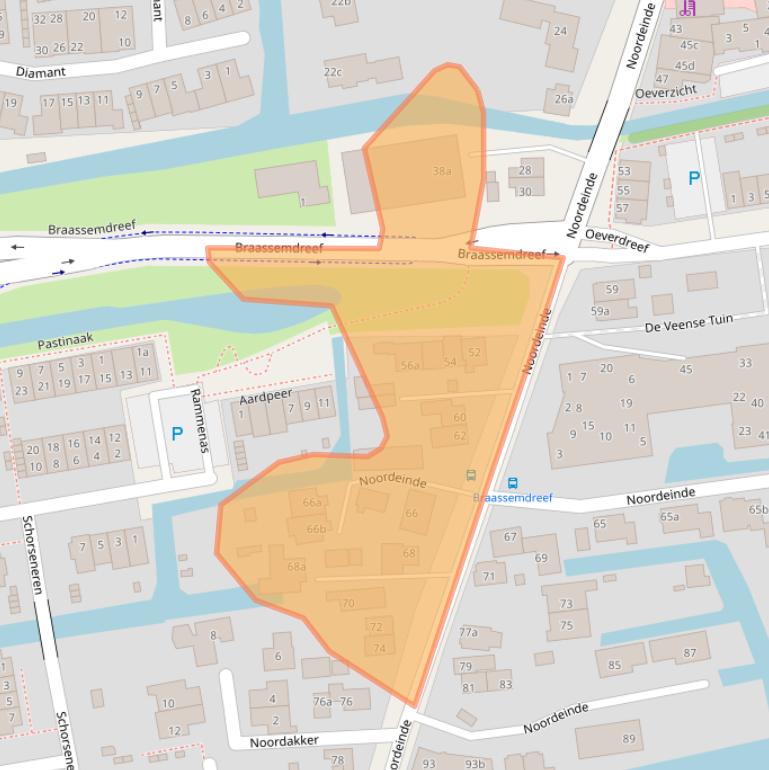 Kaart van postcodegebied 2371CV.