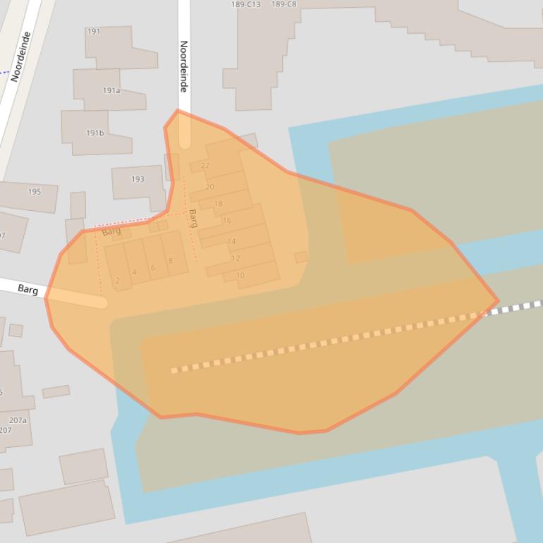 Kaart van postcodegebied 2371ED.