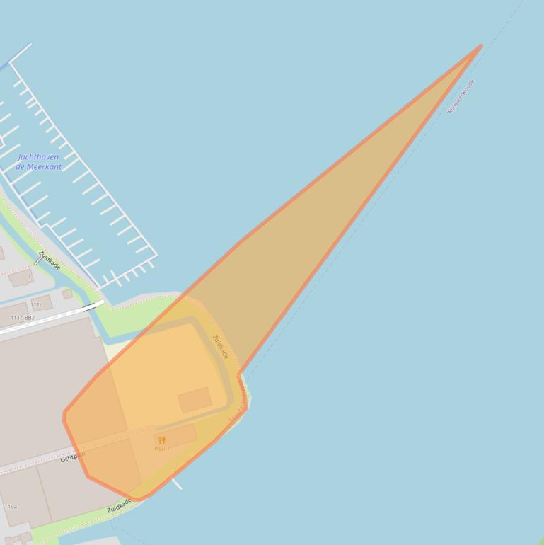 Kaart van postcodegebied 2371EP.