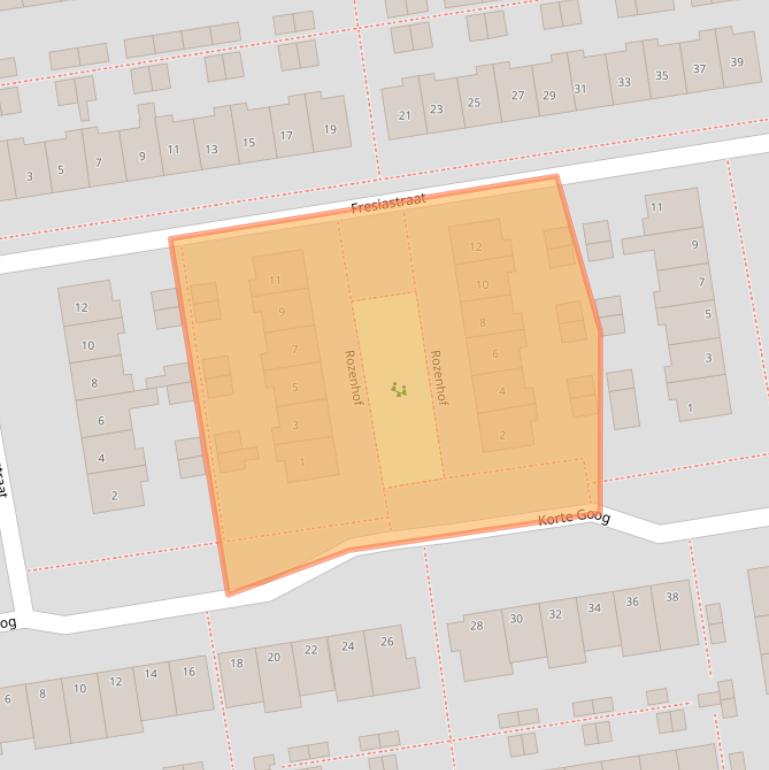 Kaart van postcodegebied 2371GK.