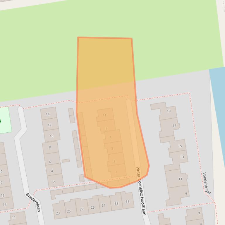 Kaart van postcodegebied 2371HB.