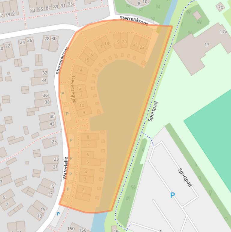 Kaart van postcodegebied 2371HK.