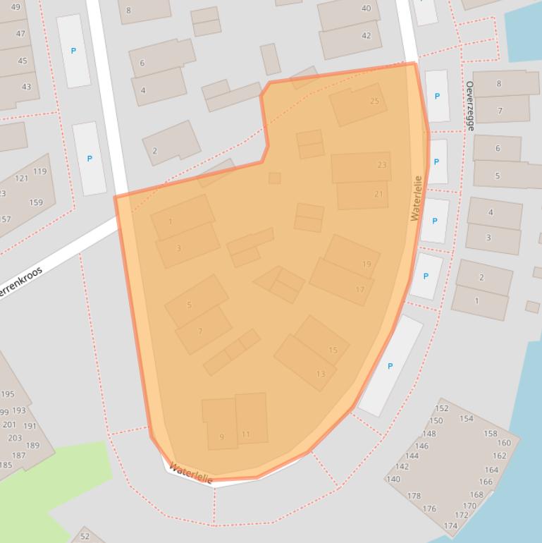 Kaart van postcodegebied 2371HL.