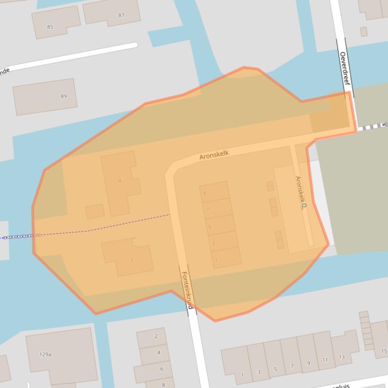 Kaart van postcodegebied 2371KL.