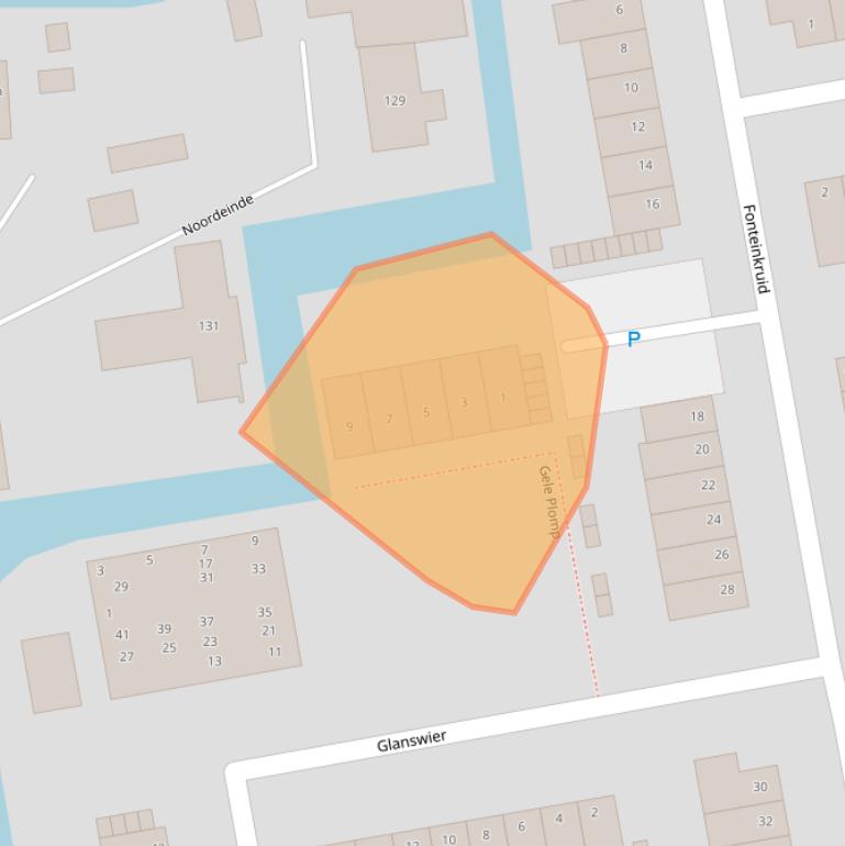 Kaart van postcodegebied 2371KR.