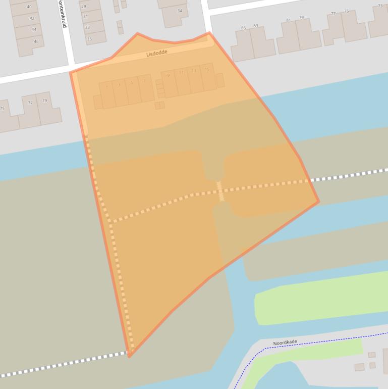 Kaart van postcodegebied 2371KS.