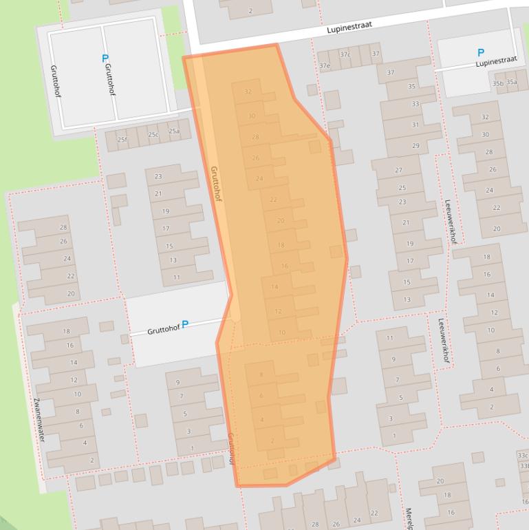 Kaart van postcodegebied 2371NR.
