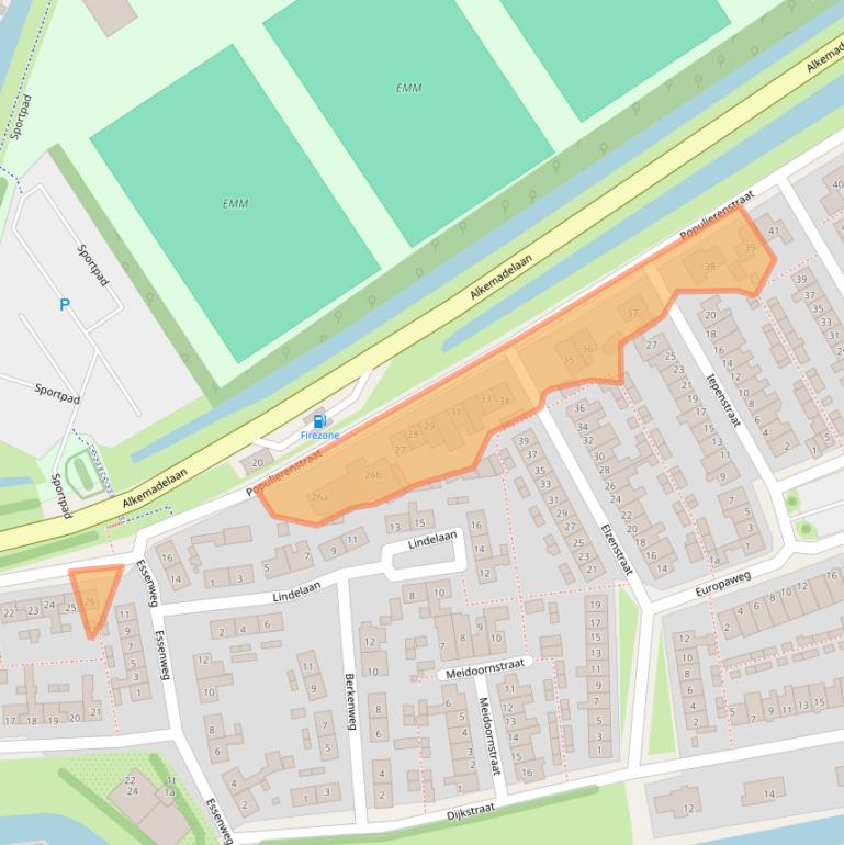 Kaart van postcodegebied 2371SE.