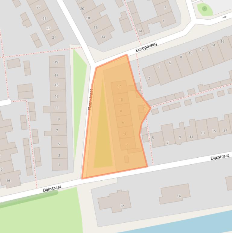 Kaart van postcodegebied 2371TN.