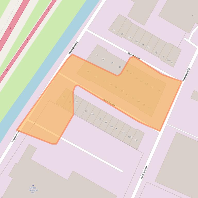 Kaart van postcodegebied 2371TW.