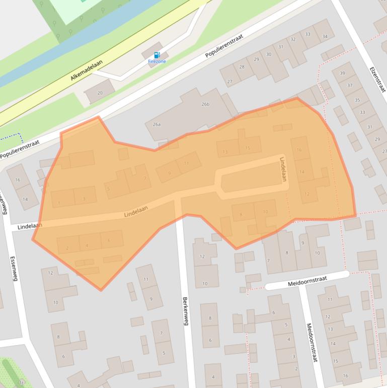 Kaart van postcodegebied 2371VA.