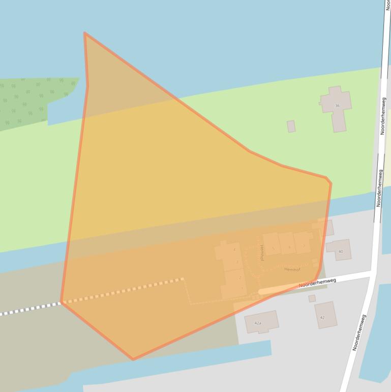 Kaart van postcodegebied 2371ZH.