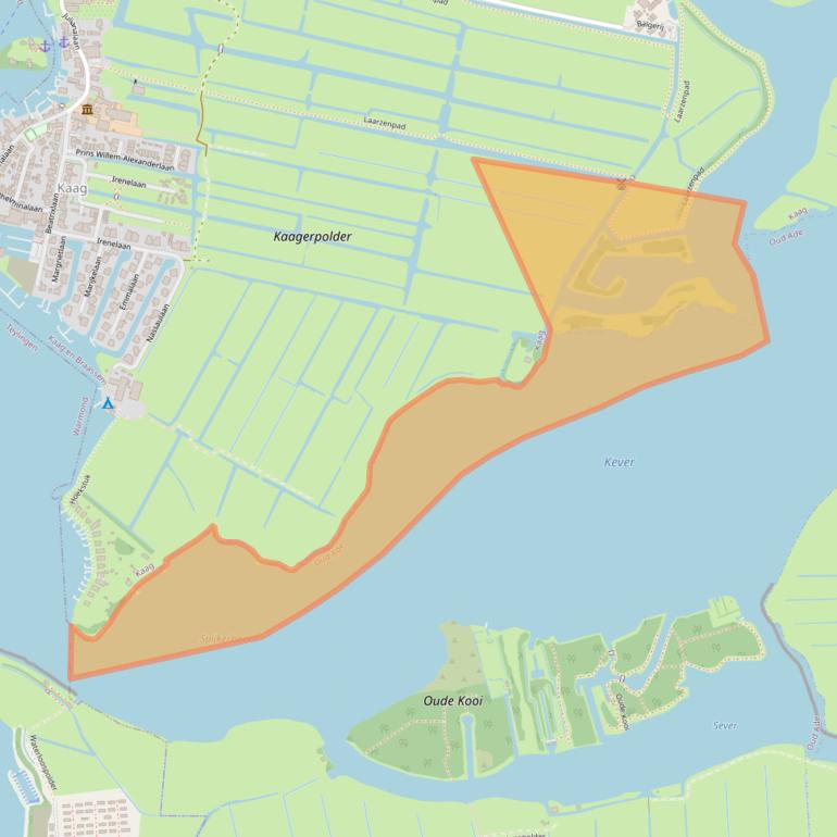 Kaart van postcodegebied 2374AZ.