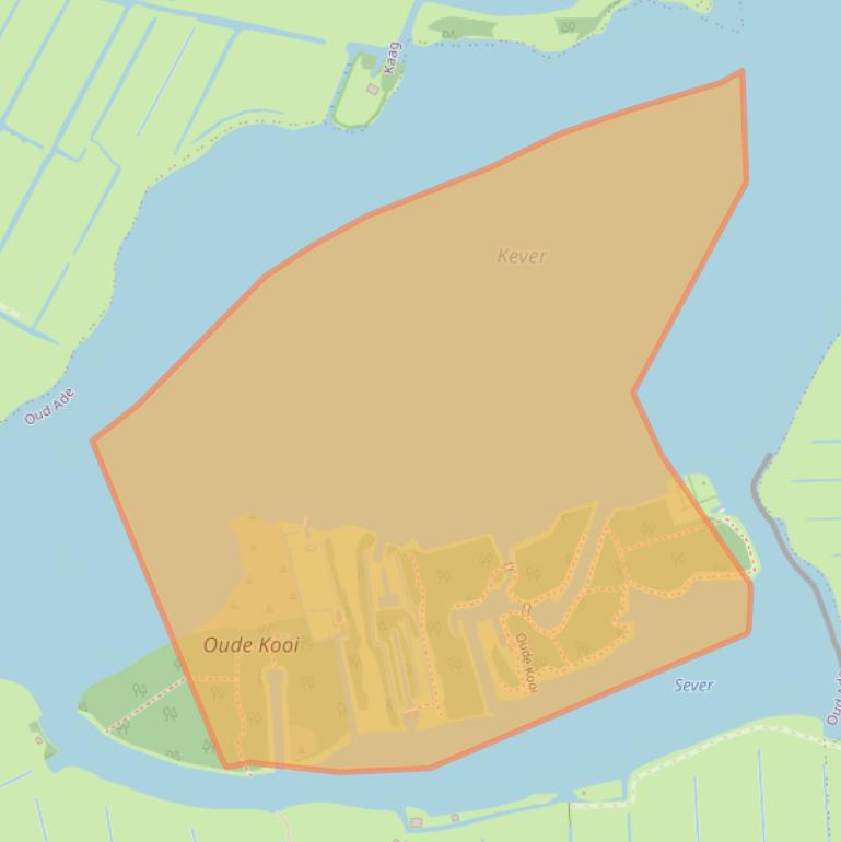 Kaart van postcodegebied 2374BM.