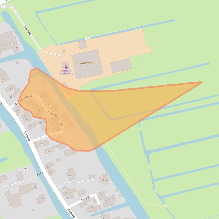 Kaart van postcodegebied 2375BA.