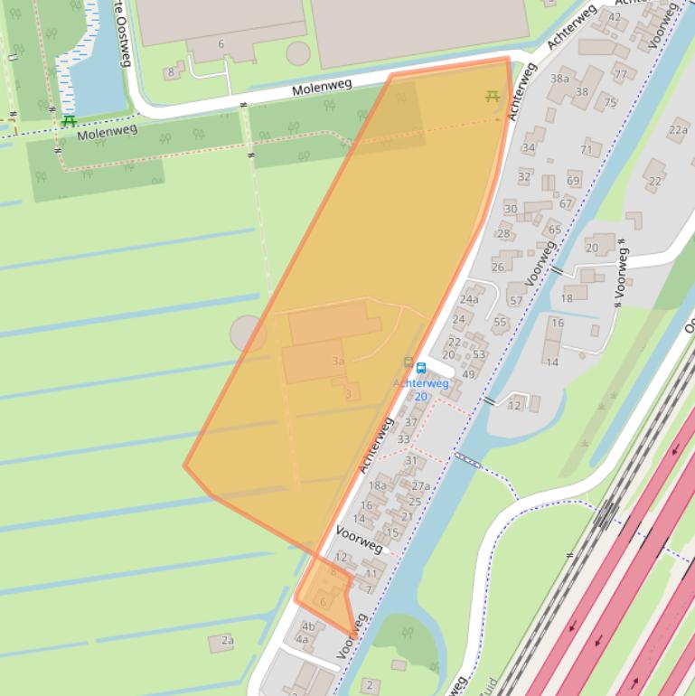 Kaart van postcodegebied 2376AV.