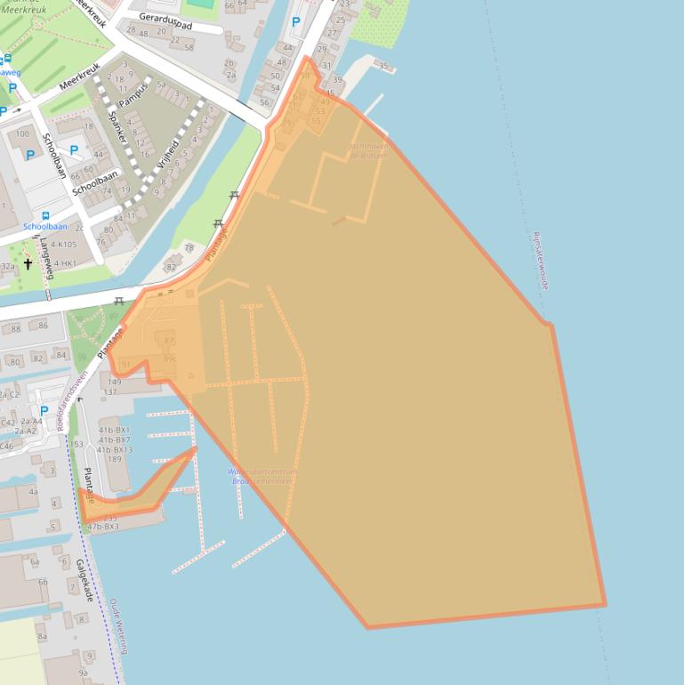 Kaart van postcodegebied 2377AE.