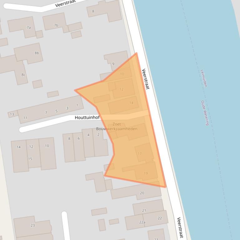 Kaart van postcodegebied 2377AL.