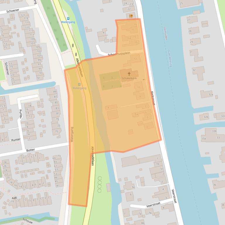 Kaart van postcodegebied 2377AR.