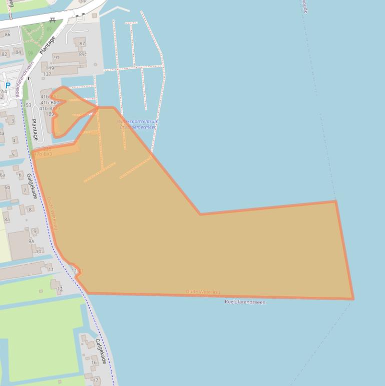 Kaart van postcodegebied 2377AW.