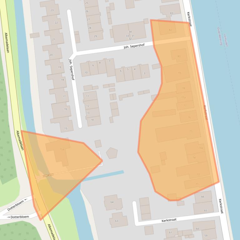 Kaart van postcodegebied 2377AX.