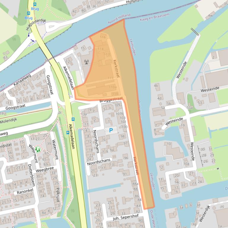 Kaart van postcodegebied 2377BB.