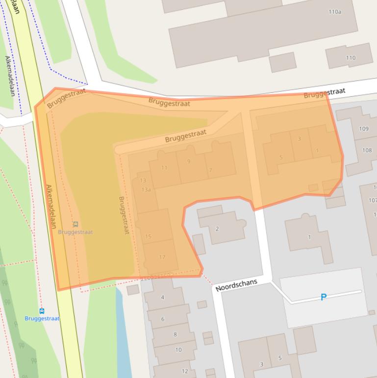 Kaart van postcodegebied 2377BC.