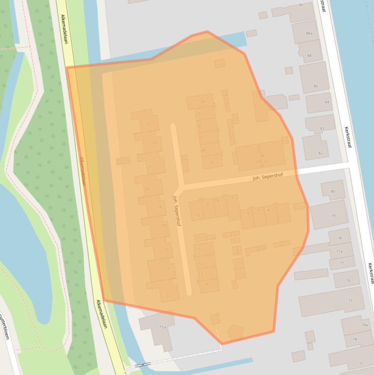 Kaart van postcodegebied 2377BD.