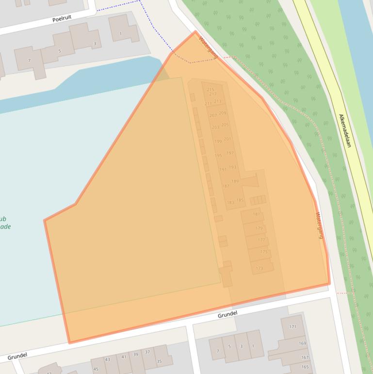 Kaart van postcodegebied 2377CD.