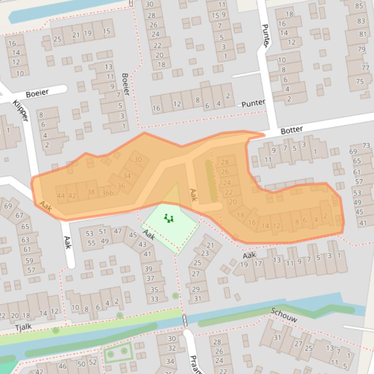 Kaart van postcodegebied 2377CN.