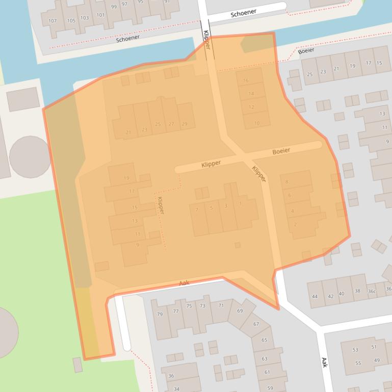 Kaart van postcodegebied 2377CV.