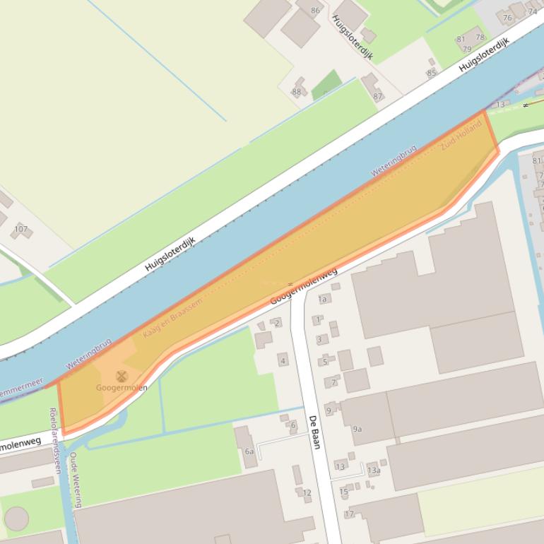 Kaart van postcodegebied 2377CW.