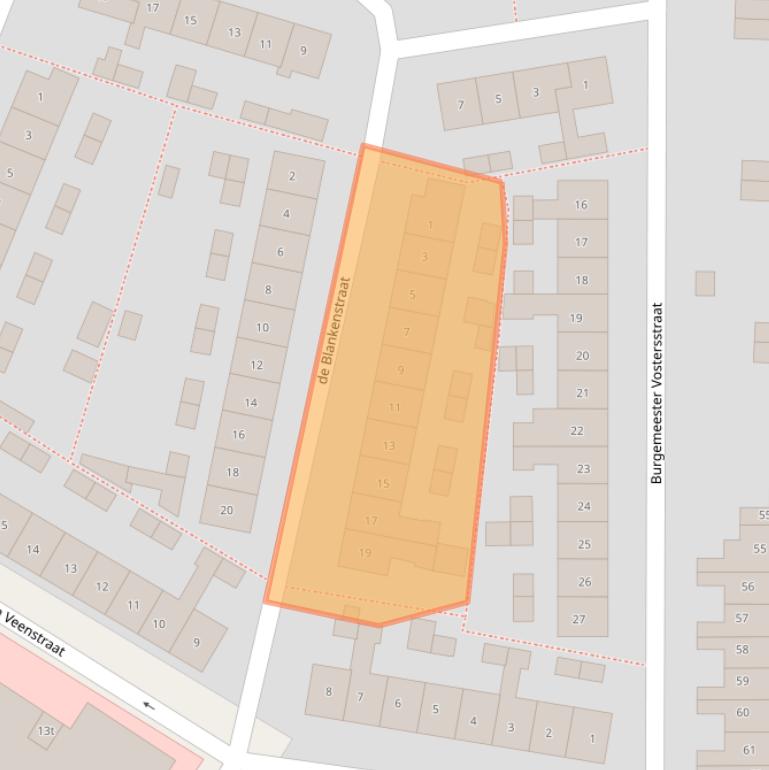 Kaart van postcodegebied 2377VB.